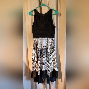 Melrose Asymmetrical Silk Scarf Dress